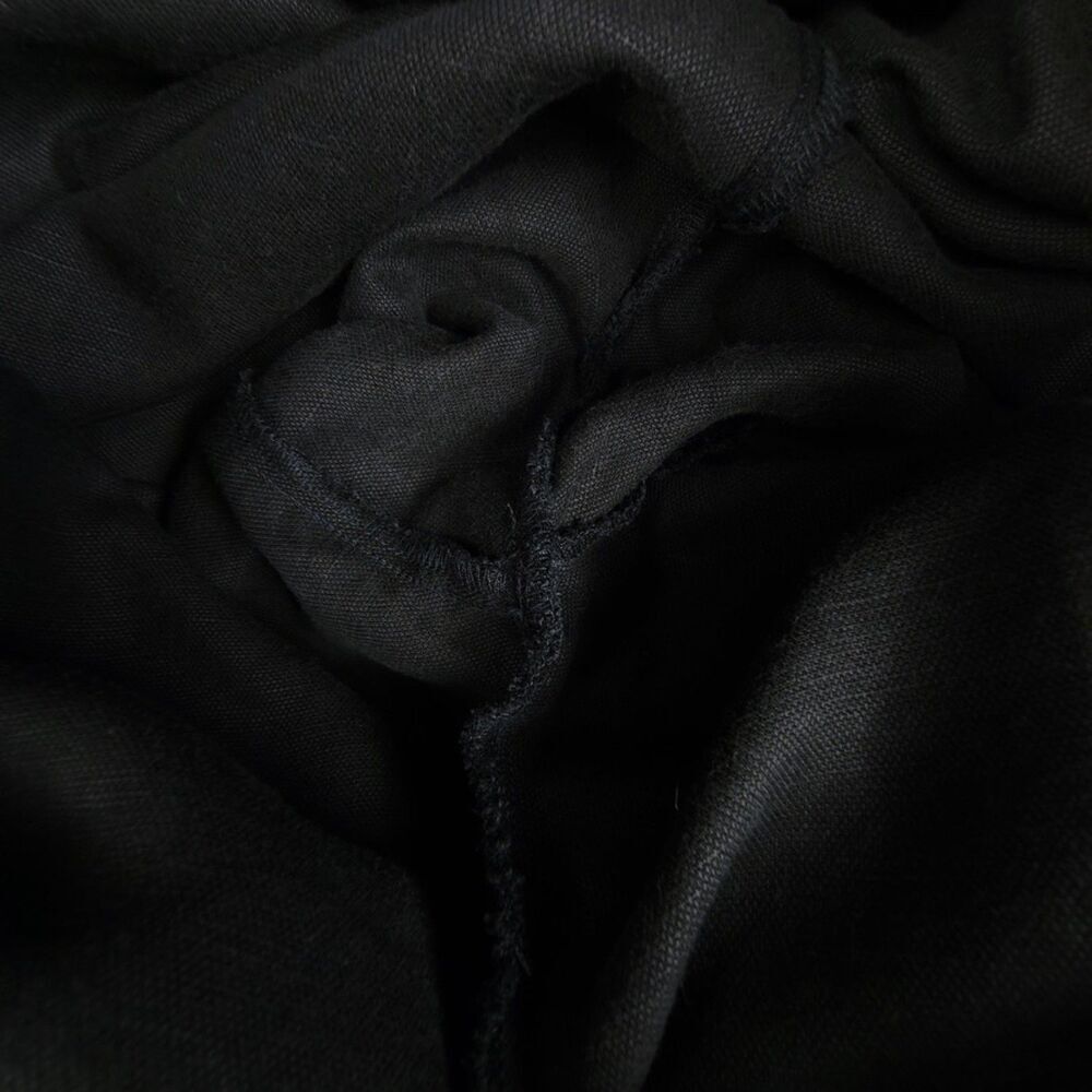 NEW Eileen Fisher Woman Tencel & Organic Linen Slub Jumpsuit Wide Leg Black 1X - Picture 10 of 11